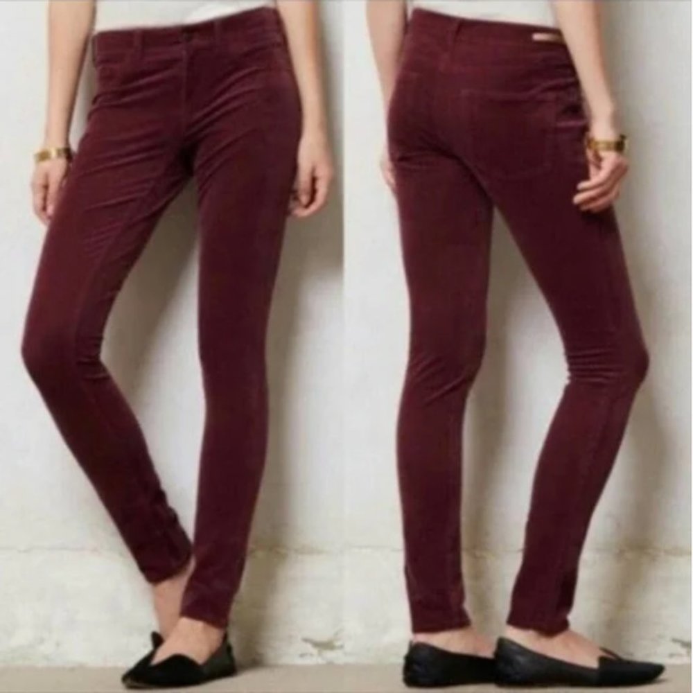 Pilcro & The Letterpress | Anthropologie Velvet Leggings // 29